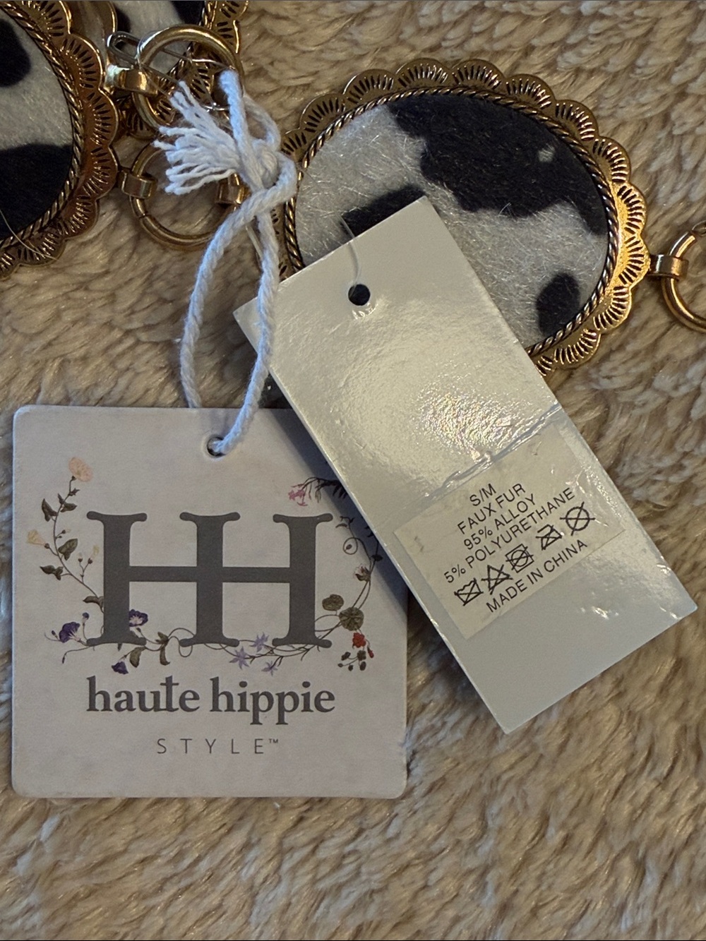 HAUTE HIPPIE Faux Fur Chain Belt - Picture 6 of 7